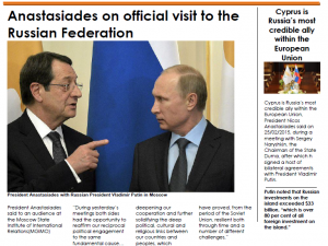 Anastasiades on official visit to the Russian Federation